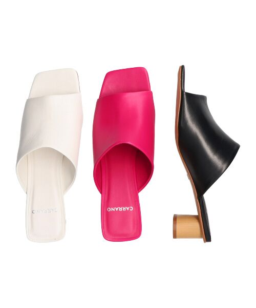 INTER-CHAUSSURES / インター ショシュール サンダル | 【CARRANO】スクエアトゥミュールサンダル | 詳細19