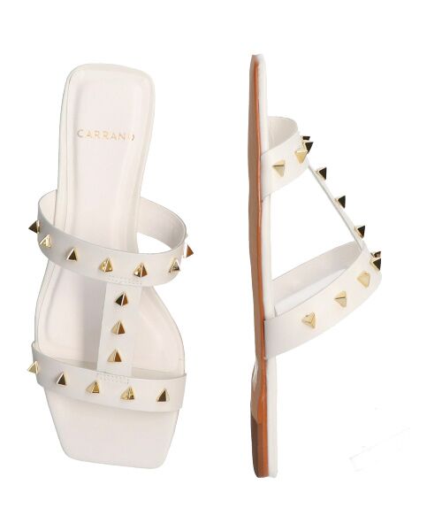 INTER-CHAUSSURES / インター ショシュール サンダル | 【CARRANO】スクエアトゥスタッズフラットサンダル | 詳細12