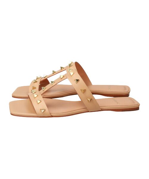 INTER-CHAUSSURES / インター ショシュール サンダル | 【CARRANO】スクエアトゥスタッズフラットサンダル | 詳細14