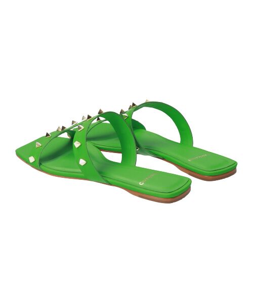 INTER-CHAUSSURES / インター ショシュール サンダル | 【CARRANO】スクエアトゥスタッズフラットサンダル | 詳細21