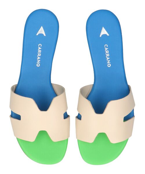 INTER-CHAUSSURES / インター ショシュール サンダル | 【CARRANO】フラットミュールサンダル | 詳細3