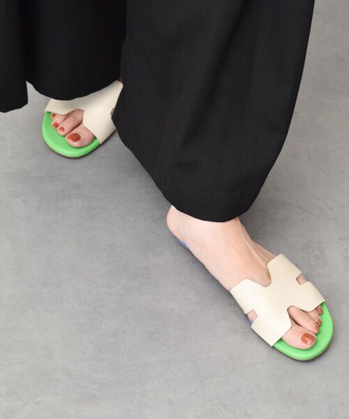 INTER-CHAUSSURES / インター ショシュール サンダル | 【CARRANO】フラットミュールサンダル | 詳細6