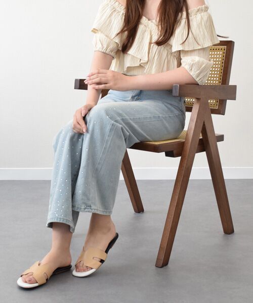 INTER-CHAUSSURES / インター ショシュール サンダル | 【CARRANO】フラットミュールサンダル | 詳細13