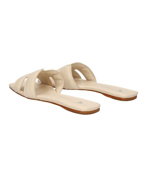 INTER-CHAUSSURES / インター ショシュール サンダル | 【CARRANO】スクエアトゥフラットミュールサンダル | 詳細3