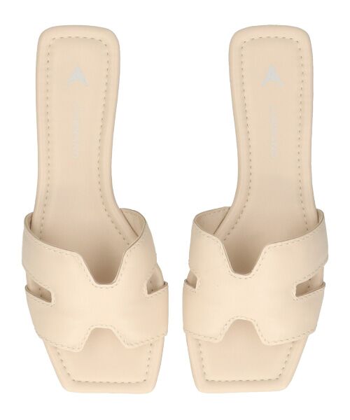 INTER-CHAUSSURES / インター ショシュール サンダル | 【CARRANO】スクエアトゥフラットミュールサンダル | 詳細5