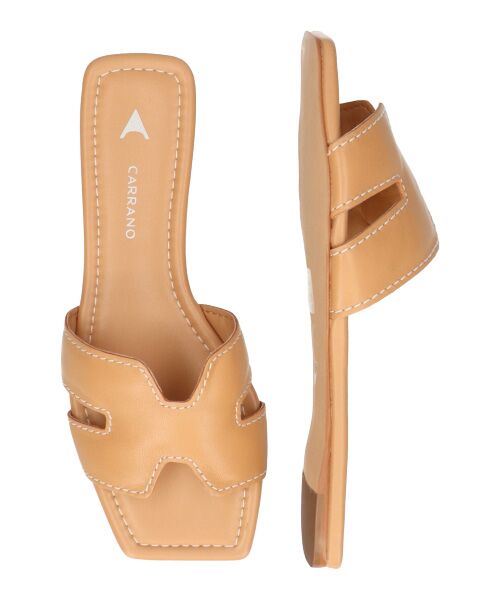 INTER-CHAUSSURES / インター ショシュール サンダル | 【CARRANO】スクエアトゥフラットミュールサンダル | 詳細16