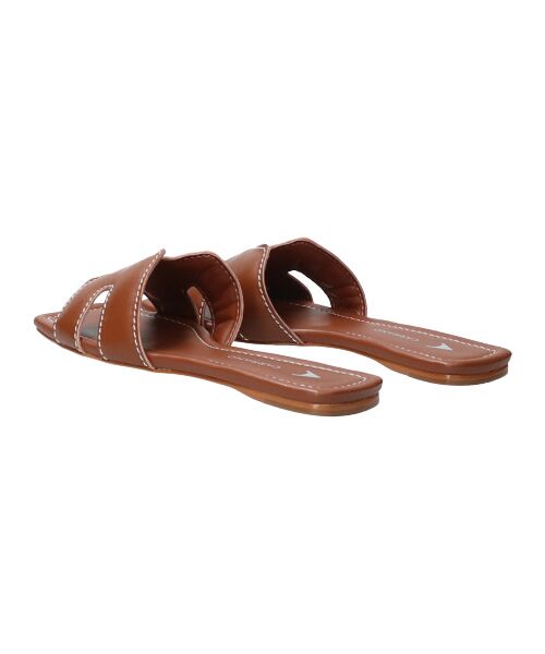 INTER-CHAUSSURES / インター ショシュール サンダル | 【CARRANO】スクエアトゥフラットミュールサンダル | 詳細21