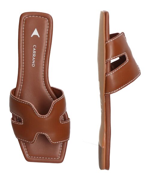 INTER-CHAUSSURES / インター ショシュール サンダル | 【CARRANO】スクエアトゥフラットミュールサンダル | 詳細25