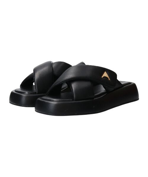 INTER-CHAUSSURES / インター ショシュール サンダル | 【CARRANO】パテッドベルトボリュームソールサンダル | 詳細1