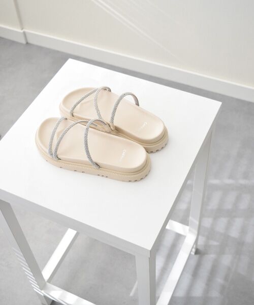 INTER-CHAUSSURES / インター ショシュール サンダル | 【CARRANO】ラインストーンストラップサンダル | 詳細8