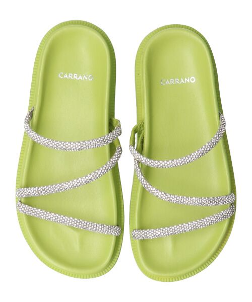 INTER-CHAUSSURES / インター ショシュール サンダル | 【CARRANO】ラインストーンストラップサンダル | 詳細12