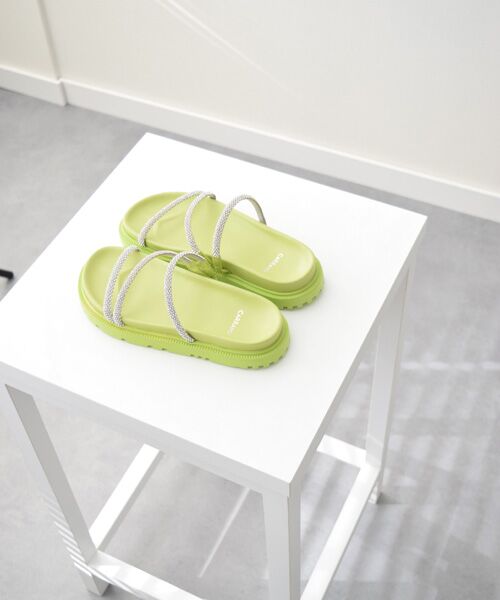 INTER-CHAUSSURES / インター ショシュール サンダル | 【CARRANO】ラインストーンストラップサンダル | 詳細16