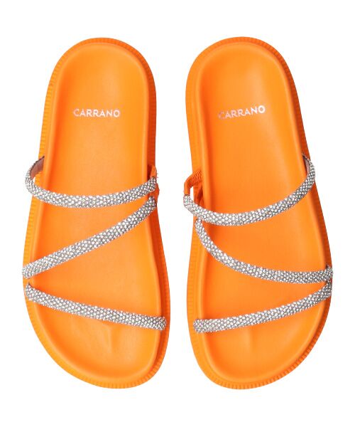 INTER-CHAUSSURES / インター ショシュール サンダル | 【CARRANO】ラインストーンストラップサンダル | 詳細22