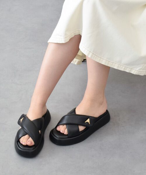 INTER-CHAUSSURES / インター ショシュール サンダル | 【CARRANO】パテッドベルトボリュームソールサンダル | 詳細9