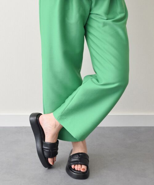 INTER-CHAUSSURES / インター ショシュール サンダル | 【CARRANO】イントレチャートボリュームソールサンダル（ブラック）