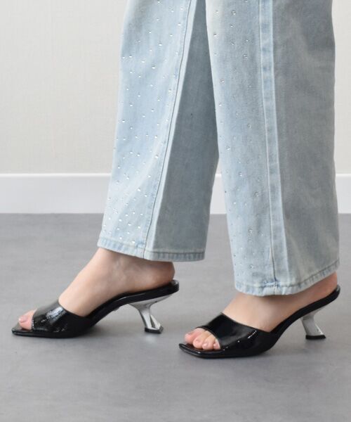 INTER-CHAUSSURES / インター ショシュール サンダル | 【CARRANO】デザインヒールミュールサンダル | 詳細8