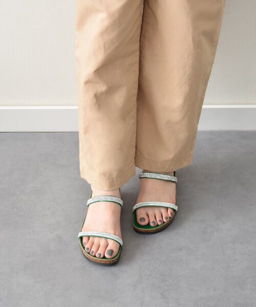 INTER-CHAUSSURES / インター ショシュール サンダル | 【ITALIAN SHOEMAKERS】ダブルラインストーンフットベッドサンダル | 詳細25