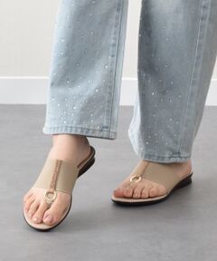 INTER-CHAUSSURES / インター ショシュール サンダル | 【ITALIAN SHOEMAKERS】センターラインストーントングサンダル