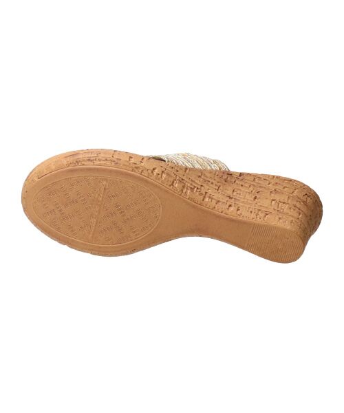 INTER-CHAUSSURES / インター ショシュール サンダル | 【ITALIAN SHOEMAKERS】ミックスメッシュ厚底トングサンダル | 詳細6