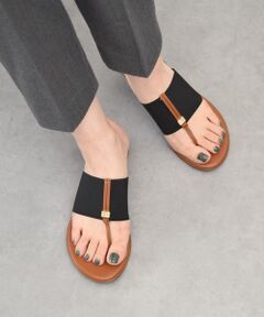 INTER-CHAUSSURES / インター ショシュール サンダル | 【ITALIAN SHOEMAKERS】メタルパーツエラスティックトングサンダル