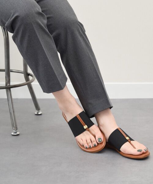 INTER-CHAUSSURES / インター ショシュール サンダル | 【ITALIAN SHOEMAKERS】メタルパーツエラスティックトングサンダル | 詳細8