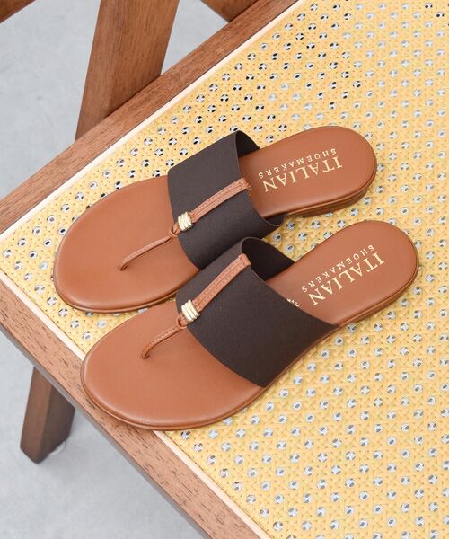 INTER-CHAUSSURES / インター ショシュール サンダル | 【ITALIAN SHOEMAKERS】メタルパーツエラスティックトングサンダル | 詳細18