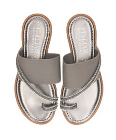 【ITALIAN SHOEMAKERS】ラインストーントングサンダル