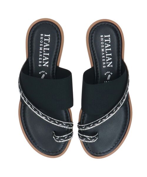 INTER-CHAUSSURES / インター ショシュール サンダル | 【ITALIAN SHOEMAKERS】ラインストーントングサンダル | 詳細5