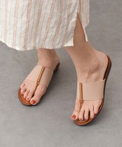 INTER-CHAUSSURES / インター ショシュール サンダル | 【ITALIAN SHOEMAKERS】センタービジューエラスティックサンダル