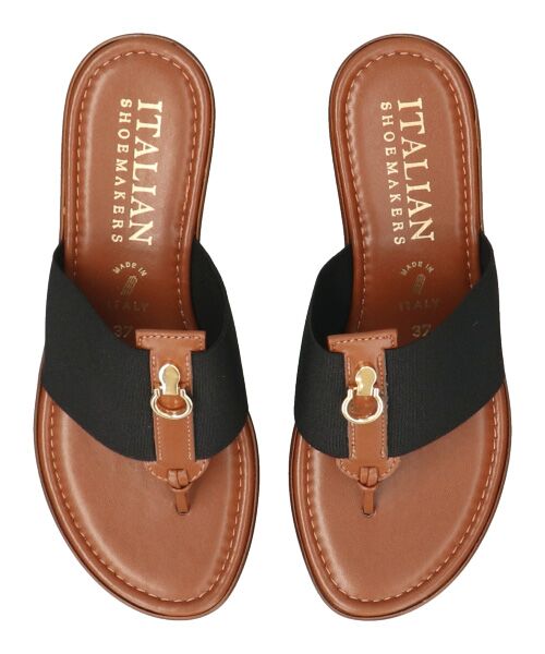 INTER-CHAUSSURES / インター ショシュール サンダル | 【ITALIAN SHOEMAKERS】メタルモチーフウェッジヒールサンダル | 詳細5