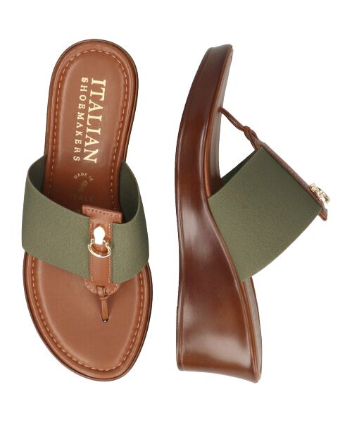 INTER-CHAUSSURES / インター ショシュール サンダル | 【ITALIAN SHOEMAKERS】メタルモチーフウェッジヒールサンダル | 詳細15