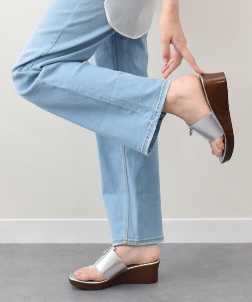 INTER-CHAUSSURES / インター ショシュール サンダル | 【ITALIAN SHOEMAKERS】メタルモチーフウェッジヒールサンダル | 詳細8