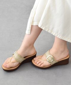 INTER-CHAUSSURES / インター ショシュール サンダル | 【ITALIAN SHOEMAKERS】ビッグバックルウェッジヒールサンダル