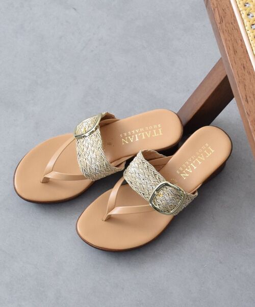 INTER-CHAUSSURES / インター ショシュール サンダル | 【ITALIAN SHOEMAKERS】ビッグバックルウェッジヒールサンダル | 詳細17