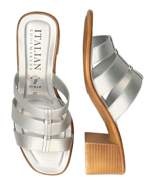 INTER-CHAUSSURES / インター ショシュール サンダル | 【ITALIAN SHOEMAKERS】トリプルストラップヒールサンダル | 詳細16