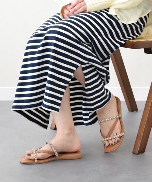 INTER-CHAUSSURES / インター ショシュール サンダル | 【ITALIAN SHOEMAKERS】ダブルビジューストラップトングサンダル | 詳細22