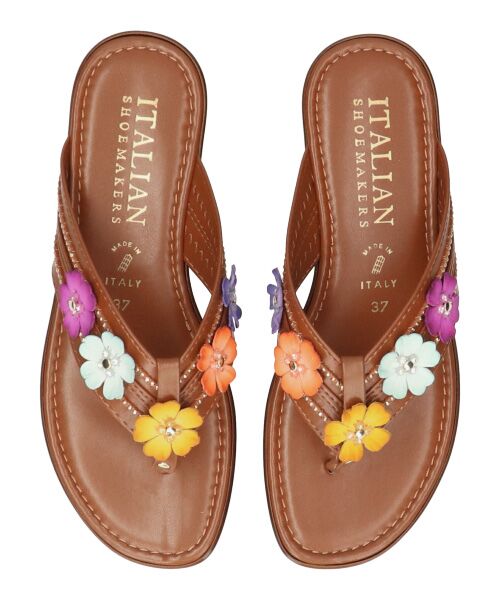 INTER-CHAUSSURES / インター ショシュール サンダル | 【ITALIAN SHOEMAKERS】フラワートングサンダル | 詳細5