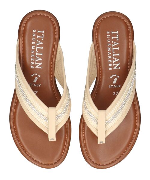 INTER-CHAUSSURES / インター ショシュール サンダル | 【ITALIAN SHOEMAKERS】ラインストーンベルトトングサンダル | 詳細5