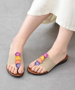 INTER-CHAUSSURES / インター ショシュール サンダル | 【ITALIAN SHOEMAKERS】センターフラワートングサンダル