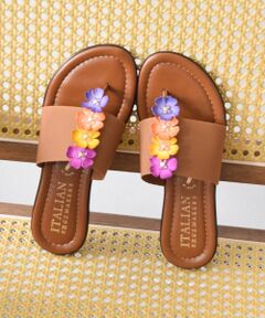 INTER-CHAUSSURES / インター ショシュール サンダル | 【ITALIAN SHOEMAKERS】センターフラワートングサンダル