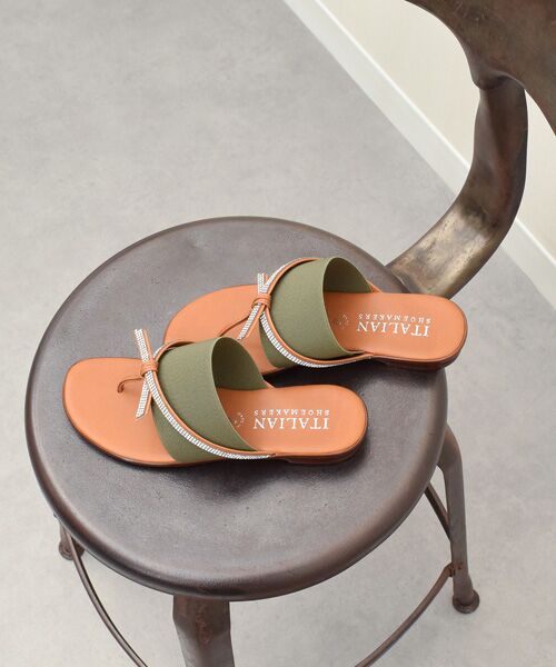 INTER-CHAUSSURES / インター ショシュール サンダル | 【ITALIAN SHOEMAKERS】ビジューストラップトングサンダル | 詳細27