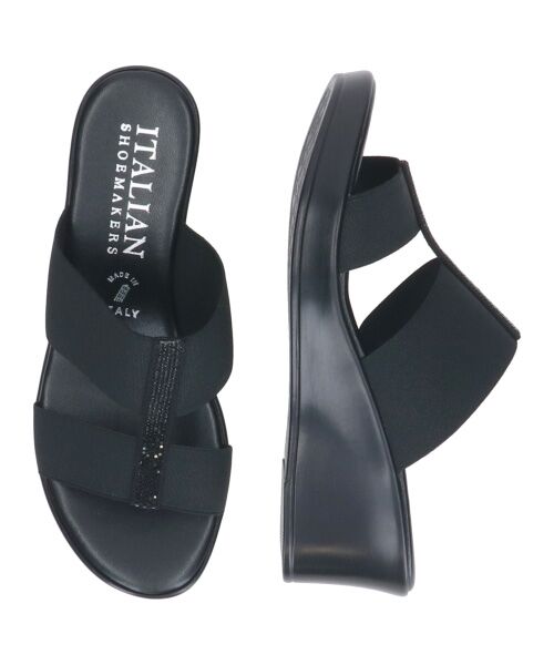 INTER-CHAUSSURES / インター ショシュール サンダル | 【ITALIAN SHOEMAKERS】厚底ラインストーンエラスティックサンダル | 詳細6