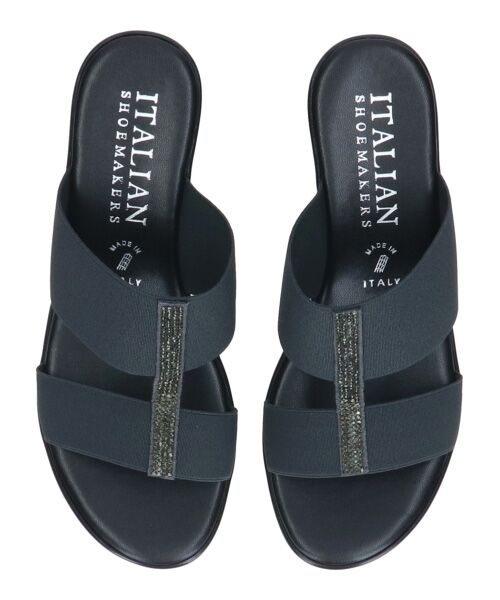 INTER-CHAUSSURES / インター ショシュール サンダル | 【ITALIAN SHOEMAKERS】厚底ラインストーンエラスティックサンダル | 詳細10