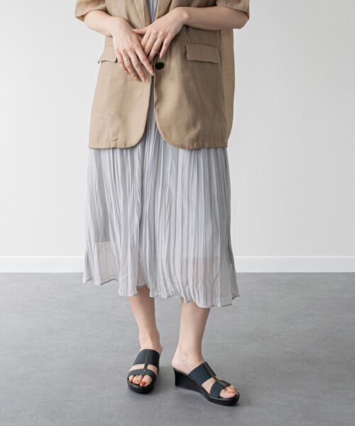 INTER-CHAUSSURES / インター ショシュール サンダル | 【ITALIAN SHOEMAKERS】厚底ラインストーンエラスティックサンダル | 詳細15