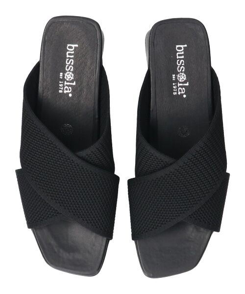INTER-CHAUSSURES / インター ショシュール サンダル | 【bussola】クロスニットミュールサンダル | 詳細5