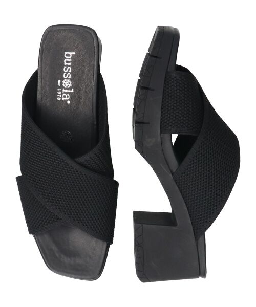 INTER-CHAUSSURES / インター ショシュール サンダル | 【bussola】クロスニットミュールサンダル | 詳細7