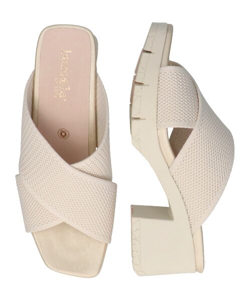 INTER-CHAUSSURES / インター ショシュール サンダル | 【bussola】クロスニットミュールサンダル | 詳細18