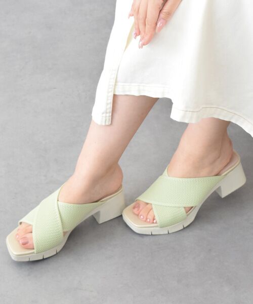 INTER-CHAUSSURES / インター ショシュール サンダル | 【bussola】クロスニットミュールサンダル | 詳細29