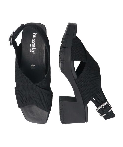 INTER-CHAUSSURES / インター ショシュール サンダル | 【bussola】ニットスリングバックヒールサンダル | 詳細7