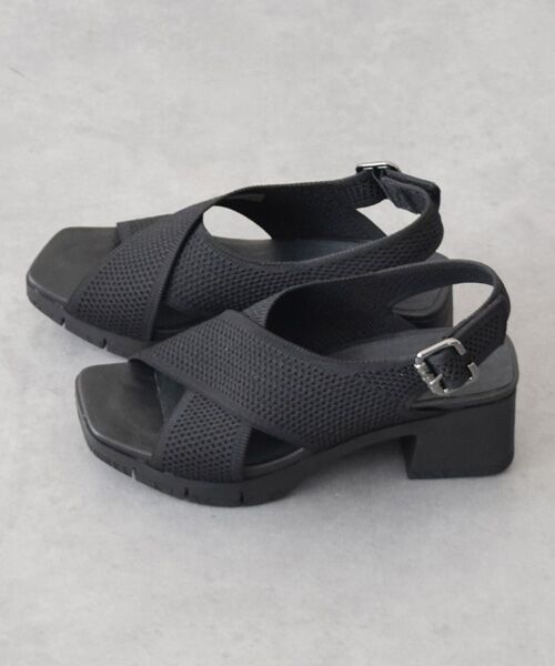 INTER-CHAUSSURES / インター ショシュール サンダル | 【bussola】ニットスリングバックヒールサンダル | 詳細9